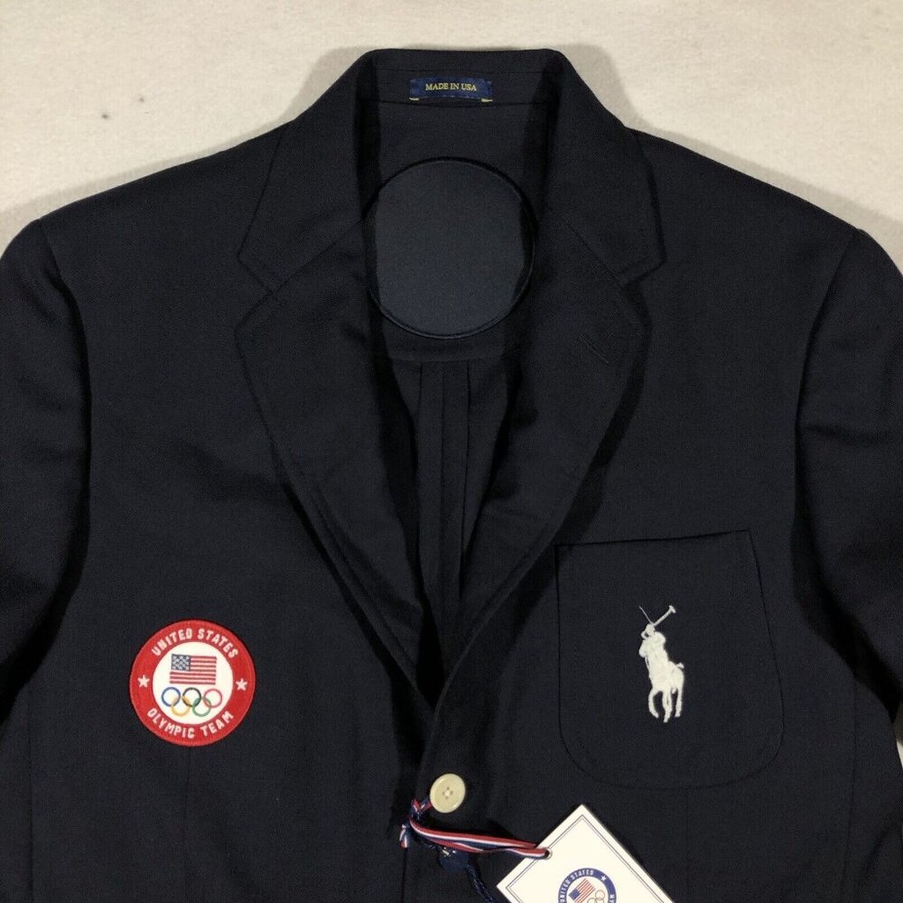 Polo Ralph Lauren Mens USA Olympic Team 2020 42XL Navy Blazer Sport Coat NEW - Picture 2 of 16